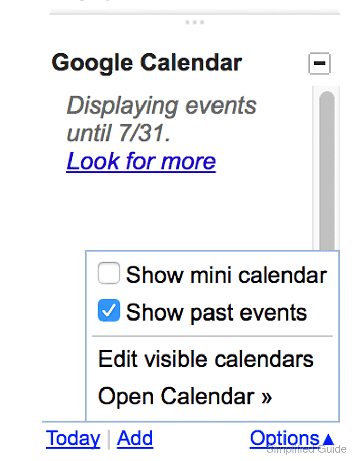 How to add Google Calendar gadget in Gmail
