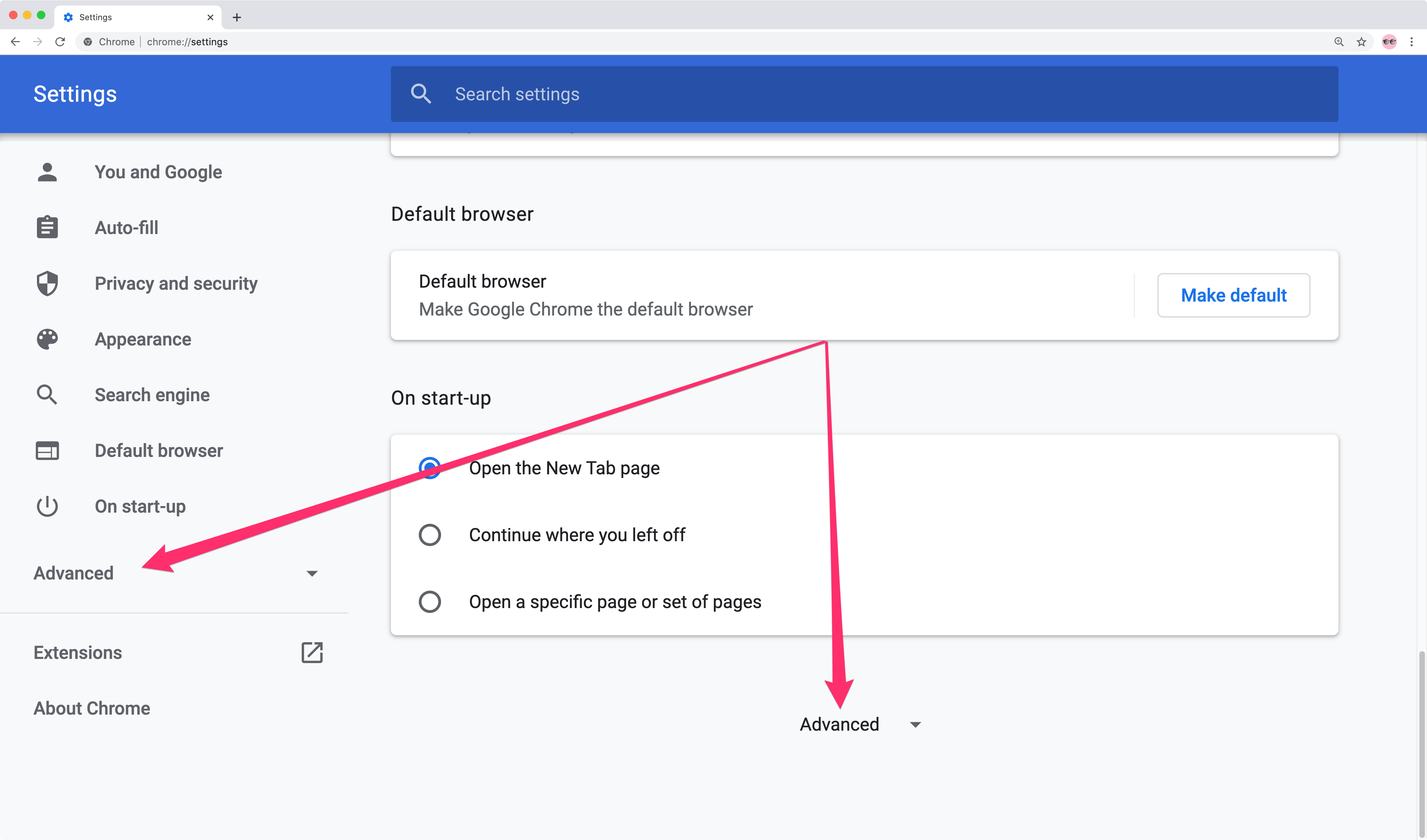 google chrome translate default language