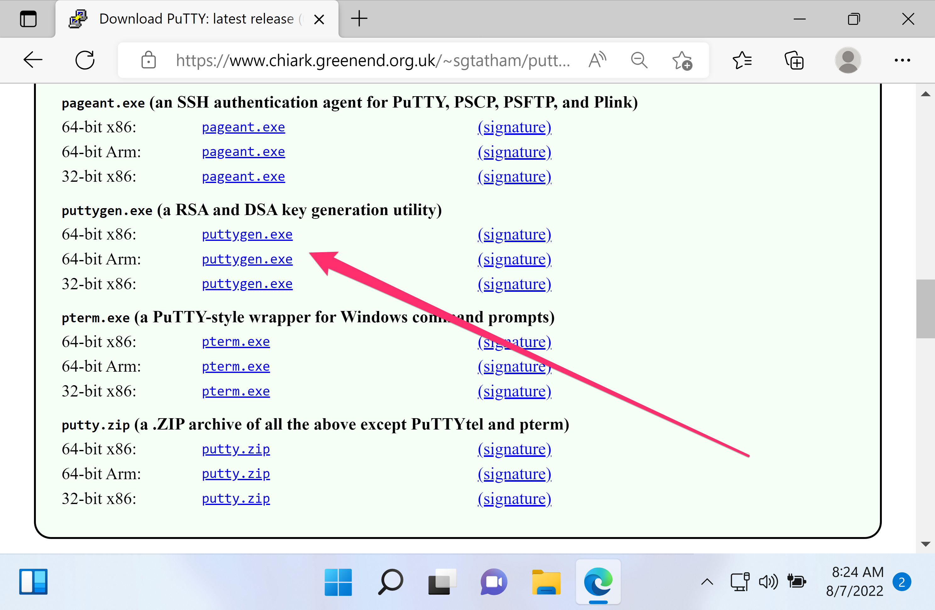 download putty key generator for windows 10