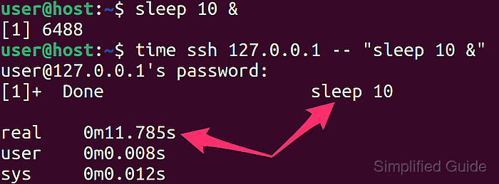 How to execute remote SSH command in background